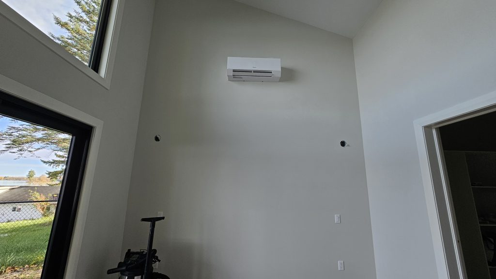 ductless heat pump inside