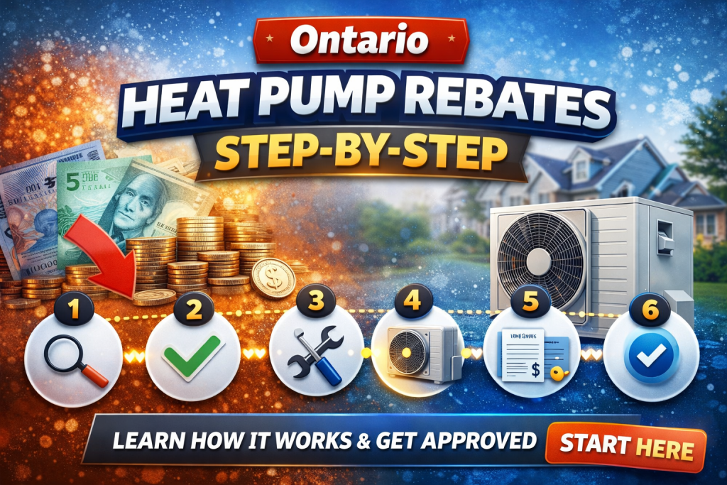 Ontario Heat Pump Rebates Step-by-Step